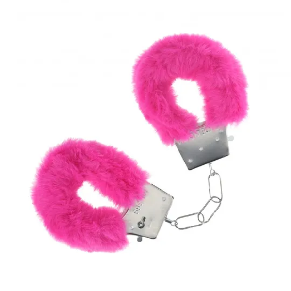 OUCH! Classic Fluffy Cuffs Pink - One Stop Adult Shop