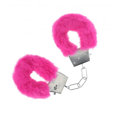 OUCH! Classic Fluffy Cuffs Pink - One Stop Adult Shop