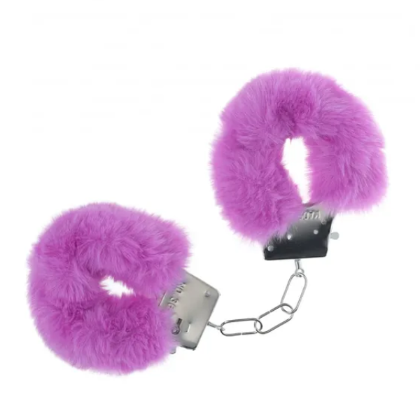 OUCH! Classic Fluffy Cuffs Purple - One Stop Adult Shop