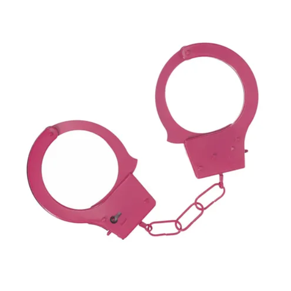 OUCH! Classic Metal Cuffs Pink - One Stop Adult Shop