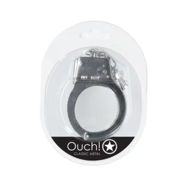 OUCH! Classic Metal Cuffs Silver - One Stop Adult Shop