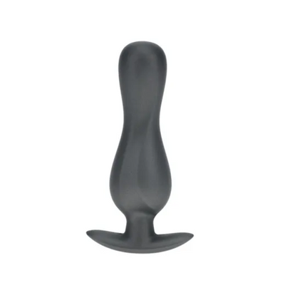 OUCH! Curvy Anal Plug Gun Metal - One Stop Adult Shop