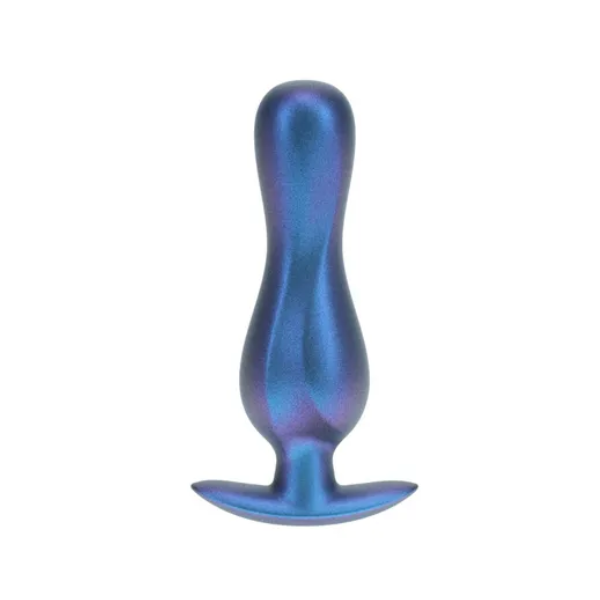 OUCH! Curvy Anal Plug Metallic Blue - One Stop Adult Shop