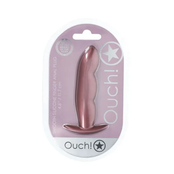 OUCH! Finger Anal Plug Rose Gold - One Stop Adult Shop