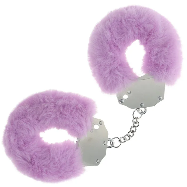 OUCH! Heavy-Duty Fluffy Cuffs Lavender - One Stop Adult Shop