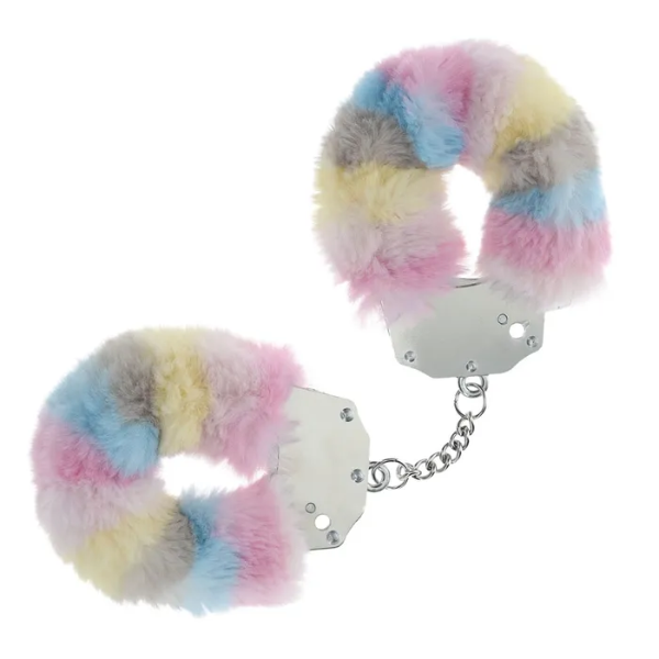 OUCH! Heavy-Duty Fluffy Cuffs Multicolour 2 - One Stop Adult Shop