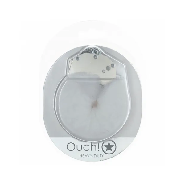 OUCH! Heavy-Duty Fluffy Cuffs White - One Stop Adult Shop