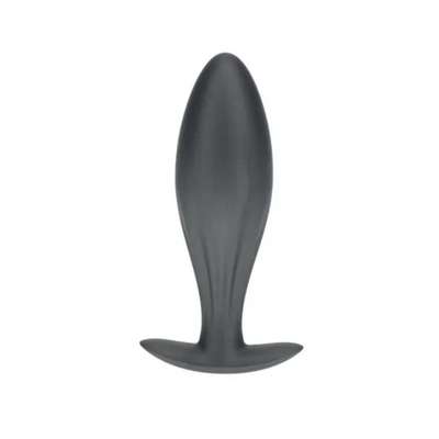 OUCH! Oval Anal Plug Gun Metal - One Stop Adult Shop