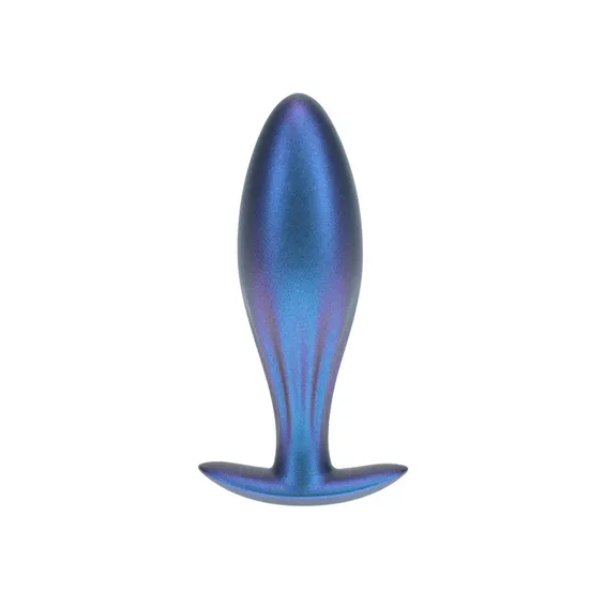 OUCH! Oval Anal Plug Metallic Blue - One Stop Adult Shop