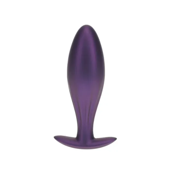 OUCH! Oval Anal Plug Metallic Purple - One Stop Adult Shop