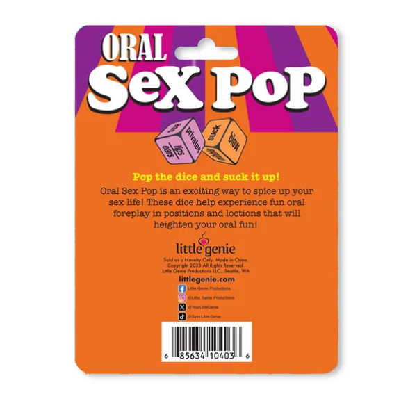 Oral Sex Pop Dice Game - One Stop Adult Shop