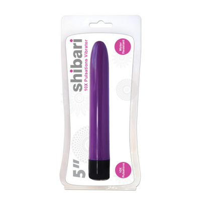 Shibari 10X Pulsations Vibrator 5in Purple