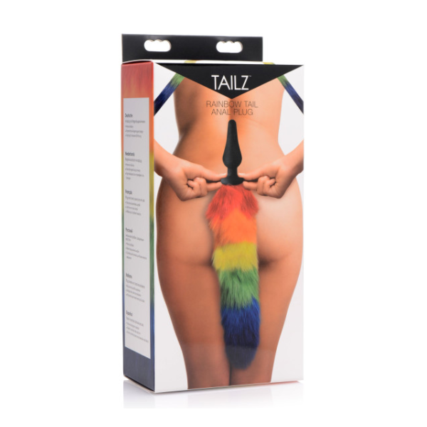 Rainbow Tail Silicone Butt Plug