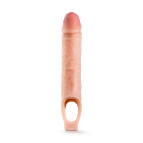 Performance 10in Cock Sheath Penis Extender Vanilla - One Stop Adult Shop
