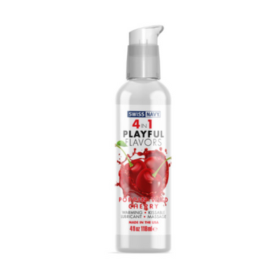 Playful Flavours 4 In 1 Poppin Wild Cherry 4oz - One Stop Adult Shop