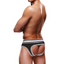 Prowler Open Back Brief Black/White L - One Stop Adult Shop