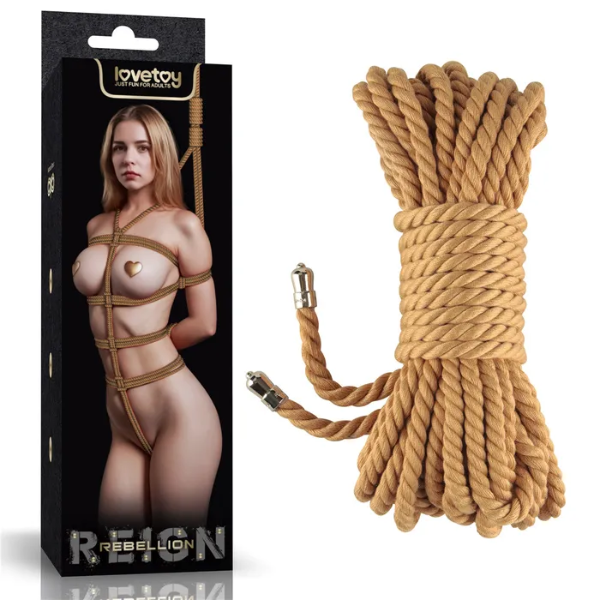 Rebellion Reign Bondage Rope Natural 10M - One Stop Adult Shop