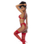 Red 3pc Set w/ Bralette, Garter Belt & Thong L/XL - OSAS