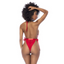 Red Lace Bodysuit w Side Ties L/XL - OSAS