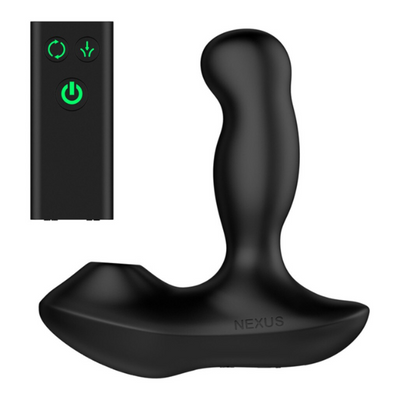 Revo Air Rotating Prostate Massager w Suction Black