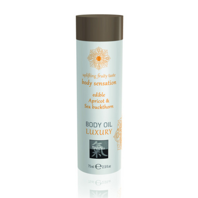 Shiatsu Luxury Body Oil Edible Apricot and Sea Buckthorn - One Stop Adutl Shop