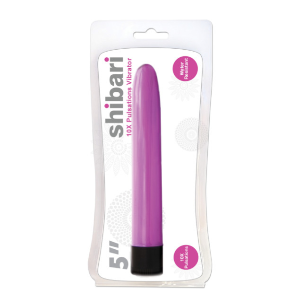 Shibari 10X Pulsations Vibrator 5in Pink - One Stop Adult Shop