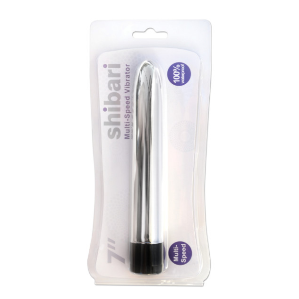 Shibari Multi-Speed Vibrator 7in Silver - One Stop Adult Shop