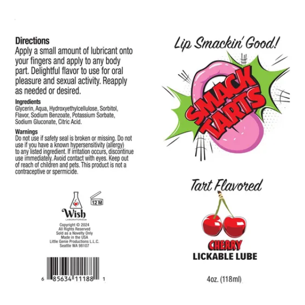 Smack Tarts Sour Cherry 120ml - One Stop Adult Shop