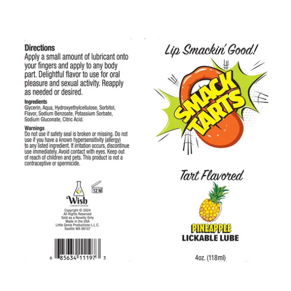 Smack Tarts Sour Pineapple 120ml - One Stop Adult Shop