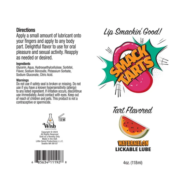 Smack Tarts Sour Watermelon 120ml - One Stop Adult Shop