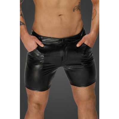 Snake Wetlook Mid Length Shorts with Back Pockets XL - One Stop Adult Shop