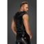 Snake Wetlook Sleeveless Zip-up Top with Sheer Hood S - One Stop Adult Shop