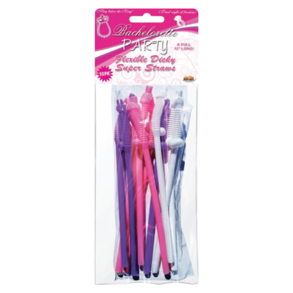 Straws 12in Dicky 10pk - OSAS
