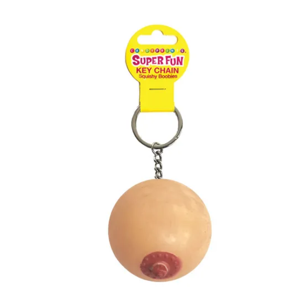 Super Fun Key Chain Squishy Boob - One Stop Adult Shop