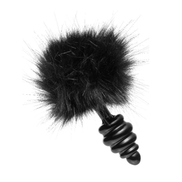 Tailz Black Bunny Tail Anal Plug - One Stop Adult Shop