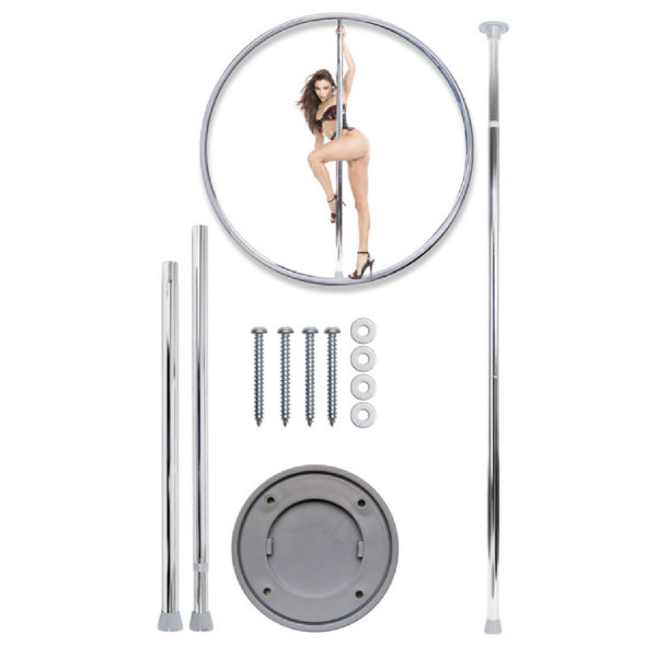 Fetish Fantasy Series Fantasy Dance Pole Silver - One Stop Adult Shop