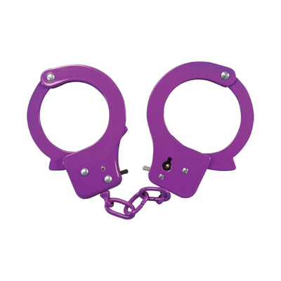 Sex Extra Metal Cuffs Purple - One Stop Adult Shop