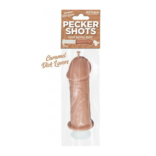 Pecker Shots Liquid Syringe Caramel - One Stop Adult Shop