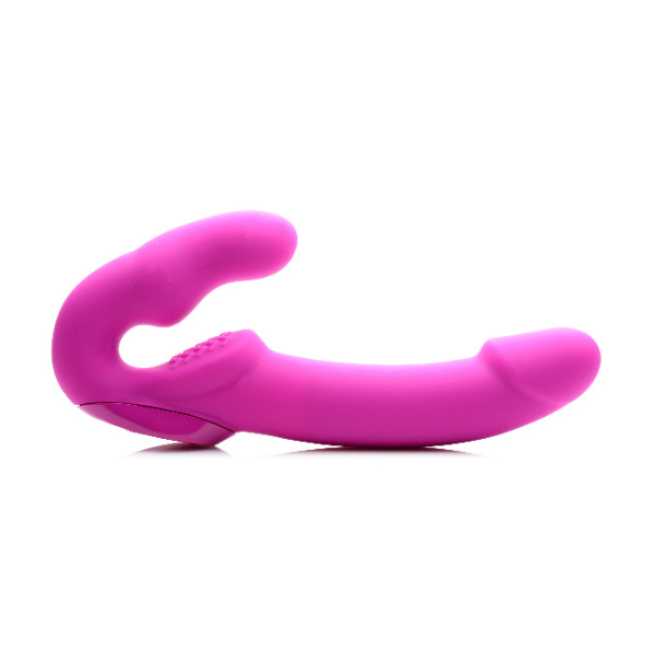 Evoke Rechargeable Vibrating Silicone Strapless Strap On - One Stop Adult Shop