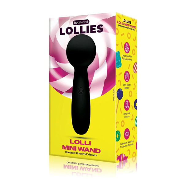 Bodywand Lolli Mini Wand Black - One Stop Adult Shop