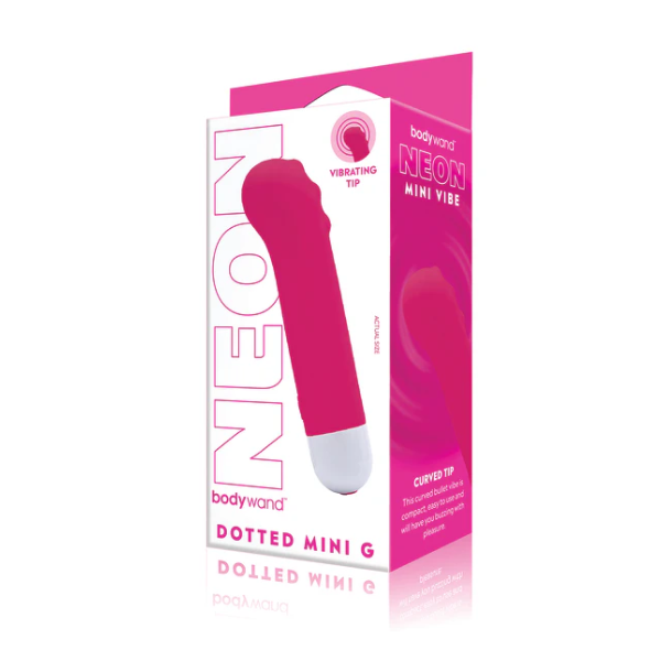 Bodywand Neon Dotted Mini G Neon Pink - One Stop Adult Shop