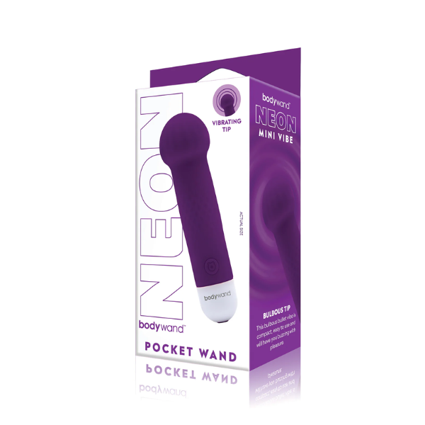 Bodywand Neon Mini Pocket Wand Neon Purple - One Stop Adult Shop