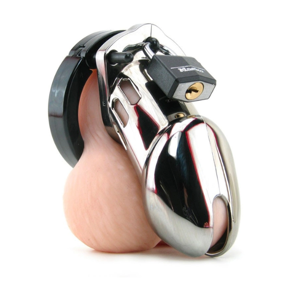 CB-6000 Chastity Cock Cage Kit Chrome - One Stop Adult Shop