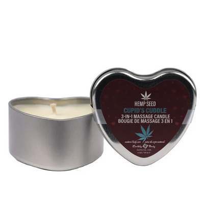 EB Hemp Seed 3 in 1 Massage Heart Candle Cupid's Cuddle - One Stop Adult Shop