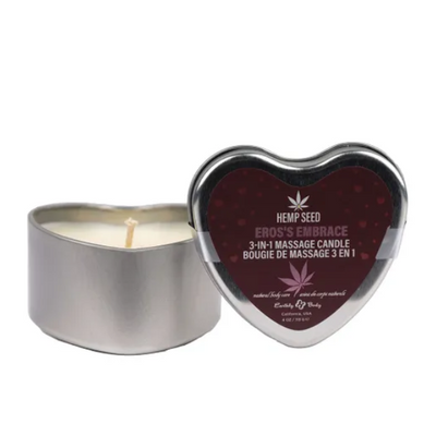 EB Hemp Seed 3 in 1 Massage Heart Candle Eros Embrace - One Stop Adult Shop