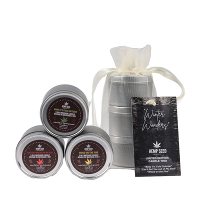 EB Hemp Seed Winter Wonders Massage Candle Trio - One Stop Adult Shop