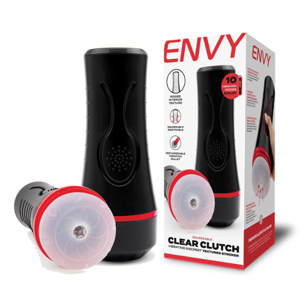 ENVY Squeezable Clear Clutch Stroker - One Stop Adult Shop