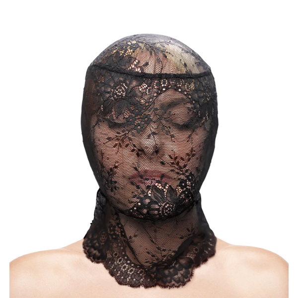 Fetish & Fashion Lace Hood Black - One Stop Adult Shop