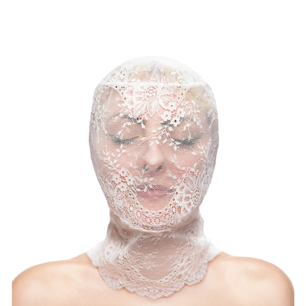 Fetish & Fashion Lace Hood White - One Stop Adult Shop