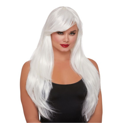 Dreamgirl Layered Long Wig White - One Stop Adult Shop